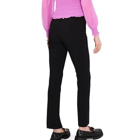 1.STATE Women’s Straight Leg Front Slit Ankle Pant – Rich Black, Size 6 - Picture 2 of 5